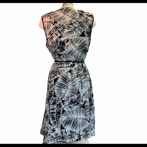 Tristan Black white floral dress Sz XL - Picture 3 of 5